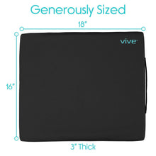 Load image into Gallery viewer, Vive Health Wheelchair Gel Seat Cushion - Back Support Comfort and Pain Relief